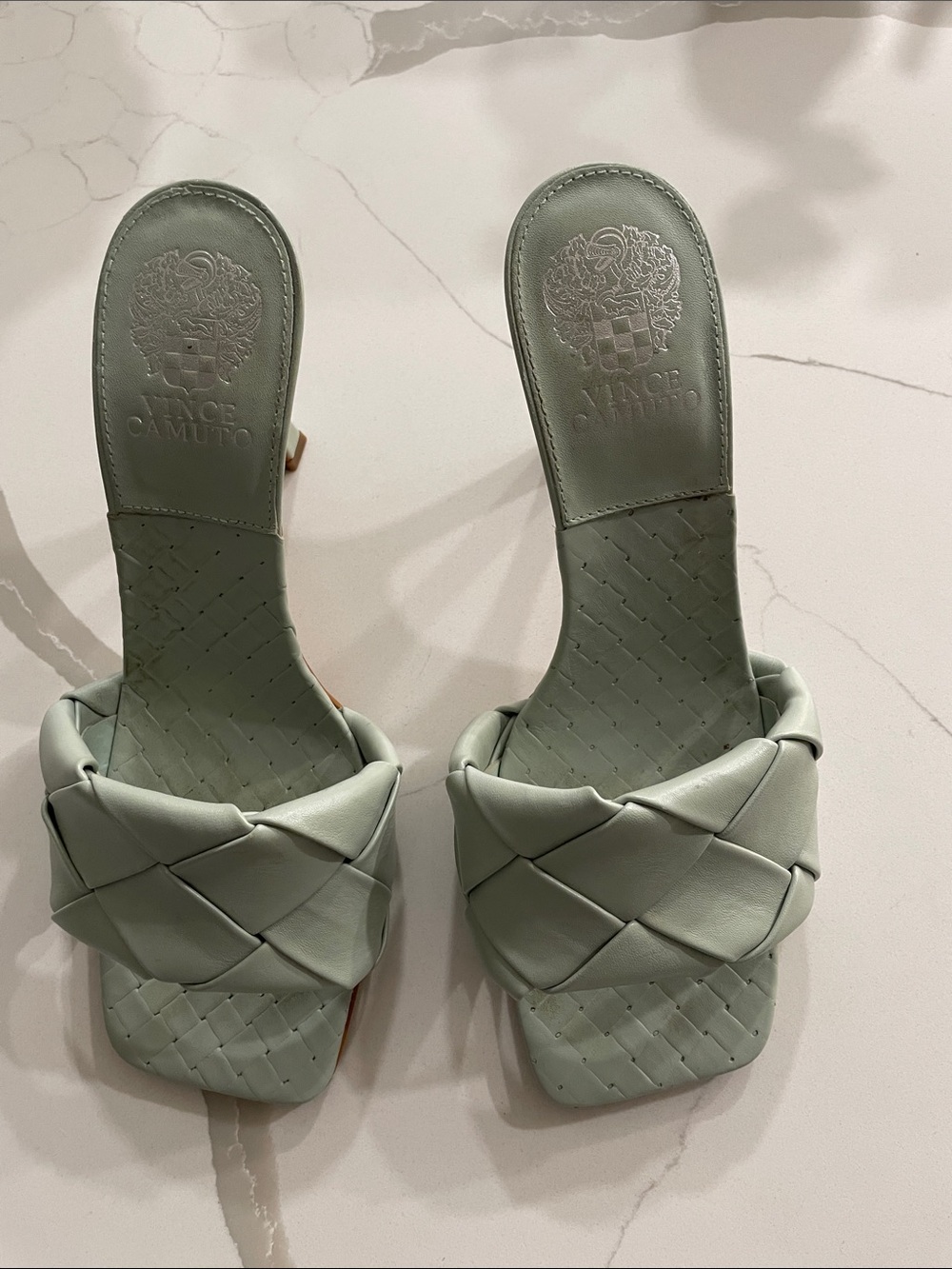 Vince Camuto Mint Brelanie Woven Strap Sandals sz. 8